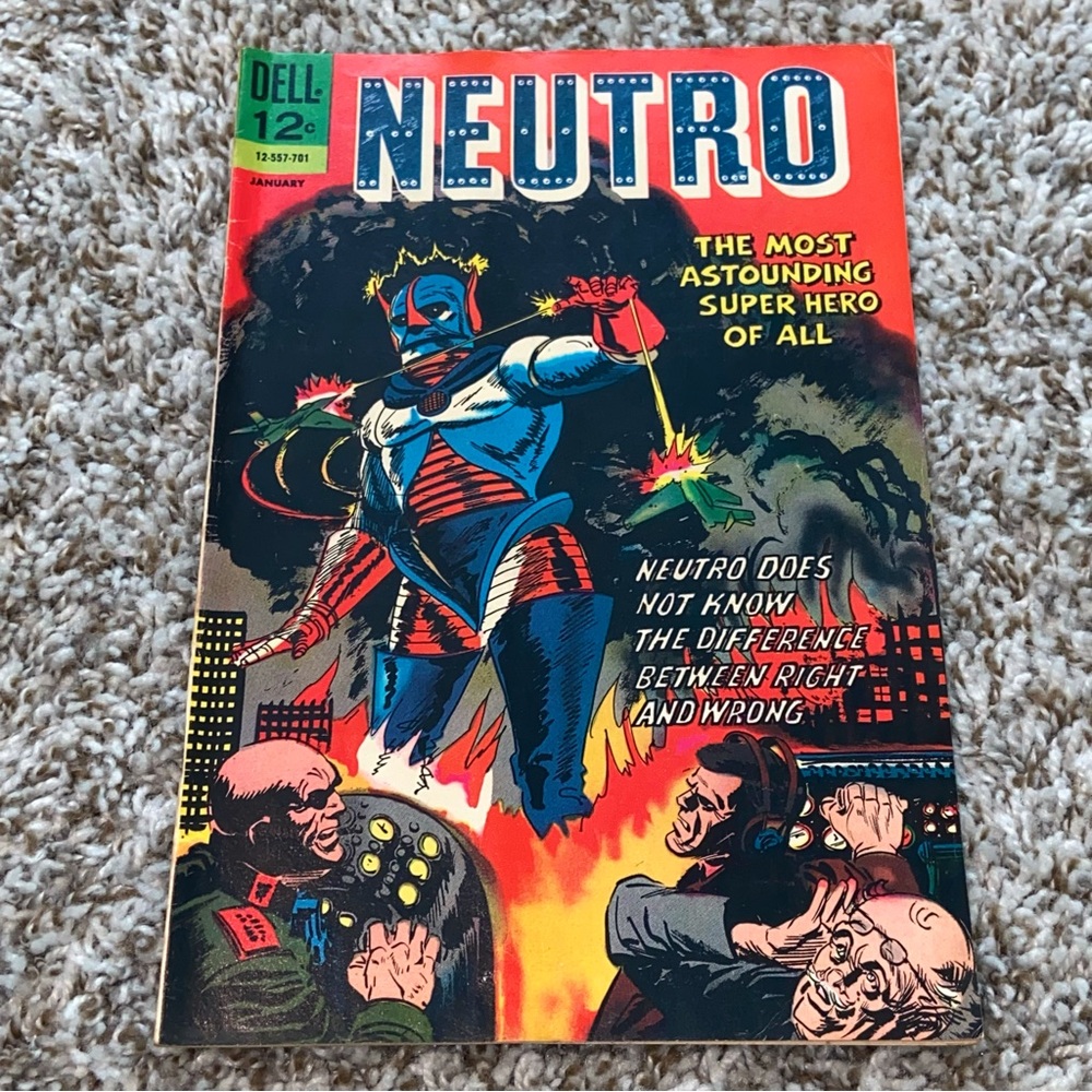 VINTAGE 1967 DELL COMICS Neutro 1st Appearance Key Silver Age Comic #1